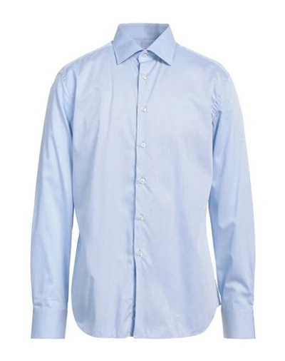 Shop Andrea Zeni Man Shirt Sky Blue Size 17 ¾ Cotton