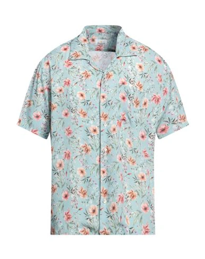 Shop Giannetto Portofino Man Shirt Sky Blue Size Xl Polyester