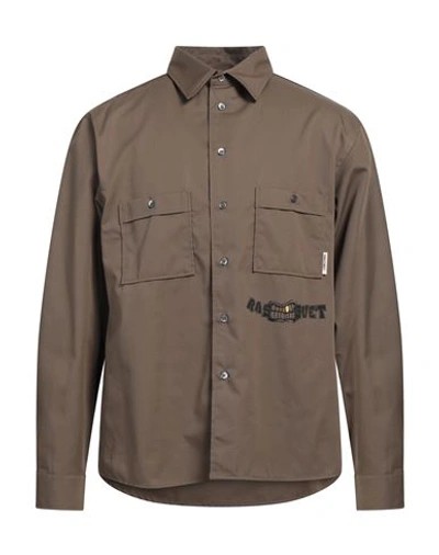 Rassvet Man Shirt Military Green Size L Polyester, Cotton In Green