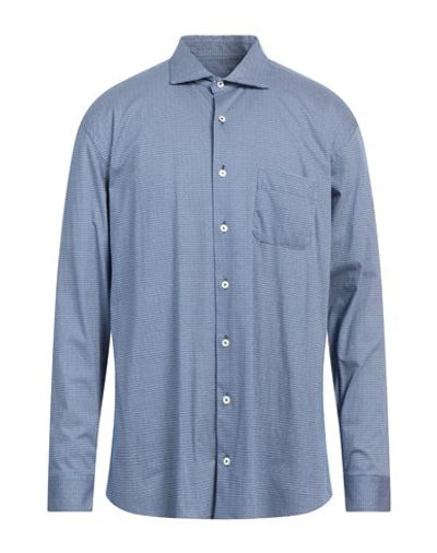 Shop Van Laack Man Shirt Blue Size Xl Cotton