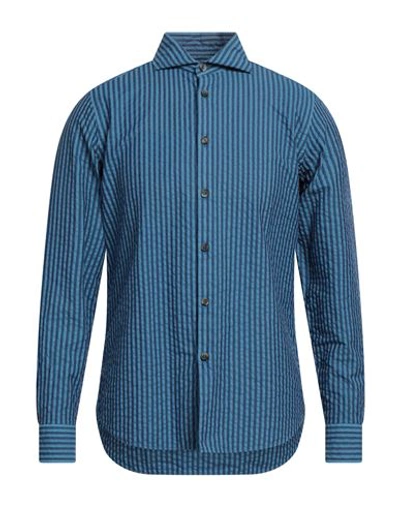 Shop Lardini Man Shirt Light Blue Size 15 ¾ Cotton, Polyester