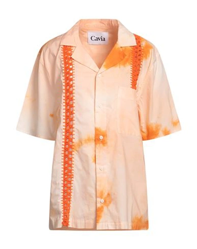 Shop Cavia Woman Shirt Orange Size M Textile Fibers