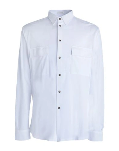 Shop Paolo Pecora Man Shirt White Size 17 Cotton