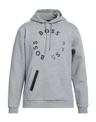 Shop Hugo Boss Boss Man Sweatshirt Grey Size L Cotton, Polyester, Elastane