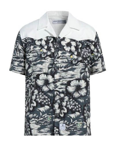 Department Five Department 5 Man Shirt White Size 17 Cotton In White