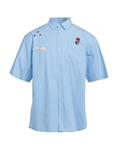 Shop Undercover Man Shirt Light Blue Size 5 Cotton