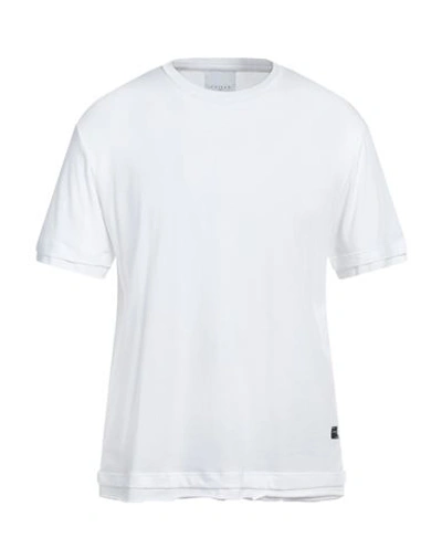 Shop Gaelle Paris Gaëlle Paris Man T-shirt White Size S Cotton, Modal