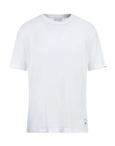 Shop Gaelle Paris Gaëlle Paris Man T-shirt White Size L Cotton, Modal, Polyester