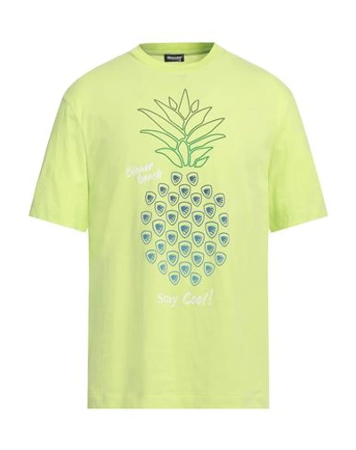 Shop Blauer Man T-shirt Acid Green Size Xxl Cotton