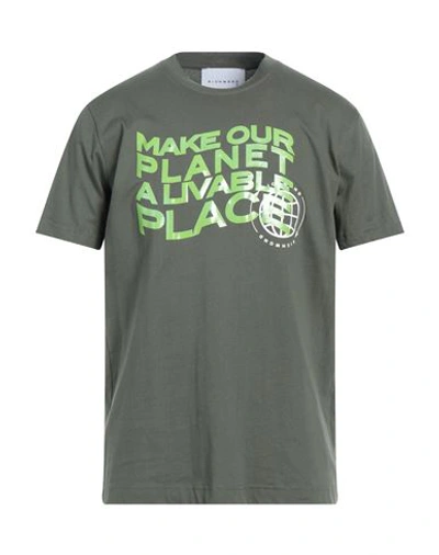 Shop Richmond X Man T-shirt Military Green Size Xxl Cotton