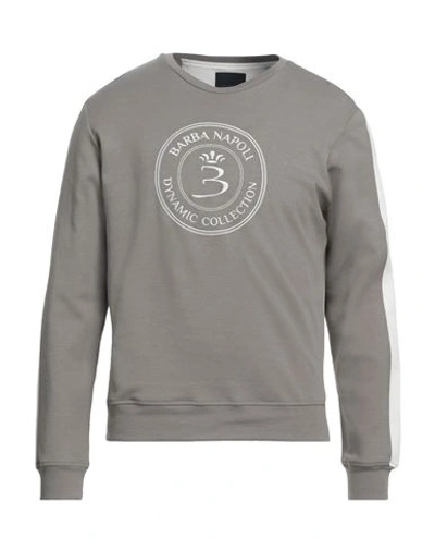 Shop Barba Napoli Man Sweatshirt Grey Size 46 Cotton, Polyamide