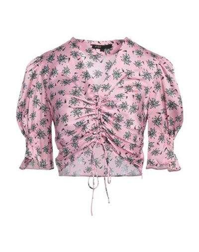 Shop Maje Woman Top Pink Size 3 Polyester
