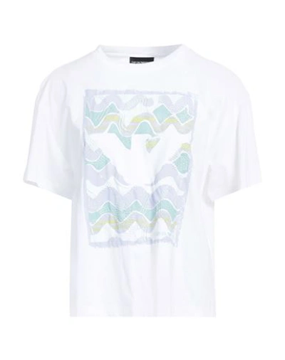 Shop Emporio Armani Woman T-shirt White Size M Cotton
