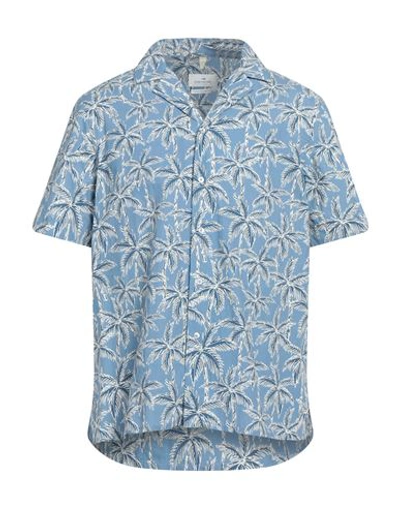 Shop Portofiori Man Shirt Light Blue Size Xl Cotton