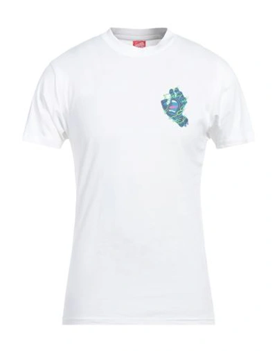 Shop Santa Cruz Man T-shirt White Size L Cotton