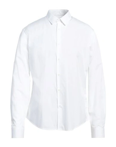 Shop Sandro Man Shirt White Size Xl Cotton