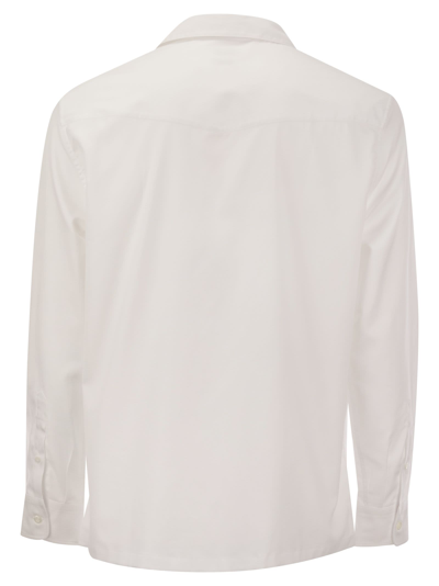 Shop Brunello Cucinelli Classic Easy Fit Cotton Shirt
