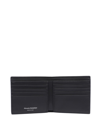 Shop Alexander Mcqueen Studded Wallet In Black