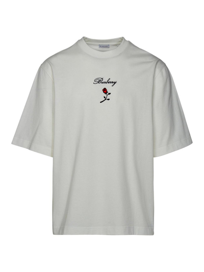 Shop Burberry Camiseta - Blanco