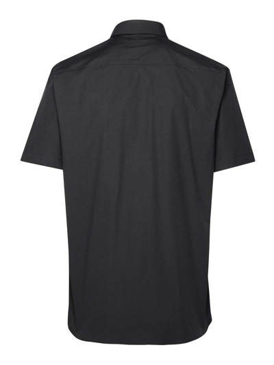 Shop Burberry Cotton Shirts In Black