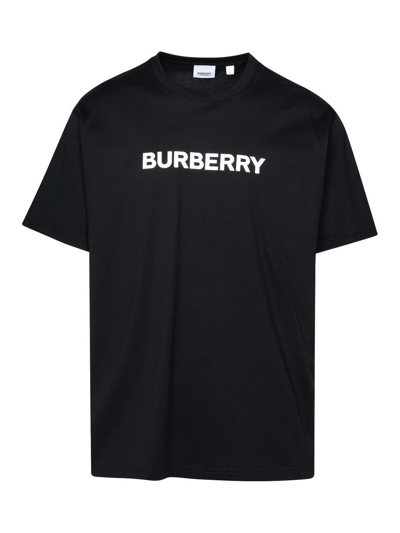 Shop Burberry T-shirt Harriston In Black