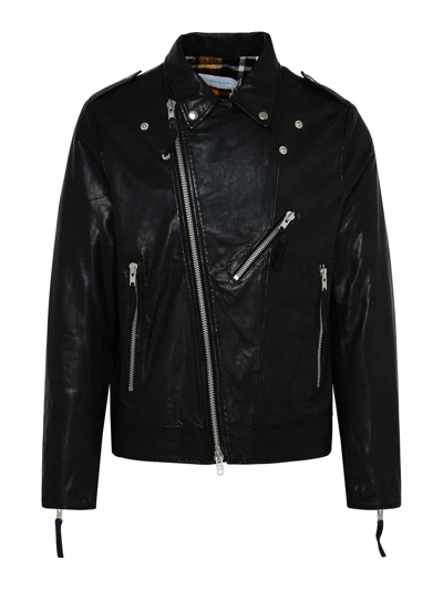 Shop Bully Leather Jacket In Black
