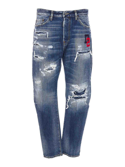 Shop Dsquared2 Bro Jean Jeans In Blue