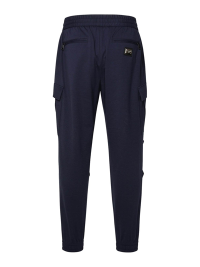 Shop Dolce & Gabbana Cargo Trousers In Azul Oscuro
