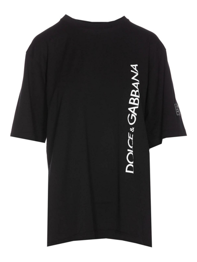 Shop Dolce & Gabbana Logo Giro T-shirt In Negro