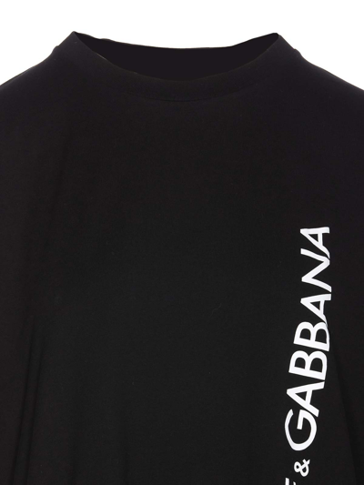 Shop Dolce & Gabbana Logo Giro T-shirt In Negro