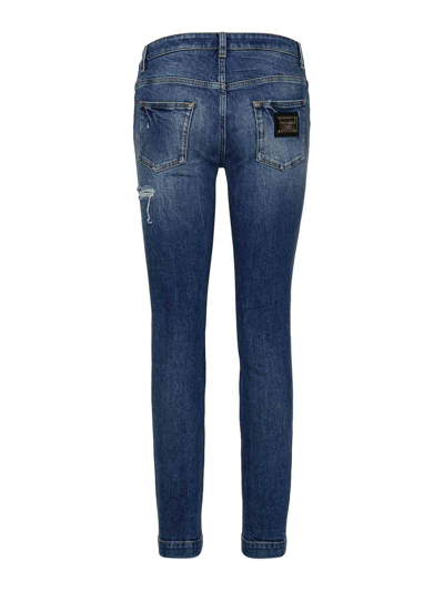 Shop Dolce & Gabbana Jeans Skinny In Blue