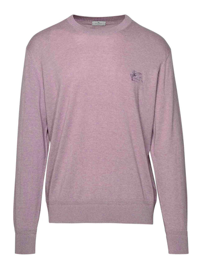 Shop Etro Mini Logo Sweater In Light Purple