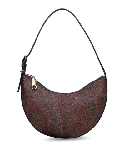 Shop Etro Small Hobo Bag In Brown