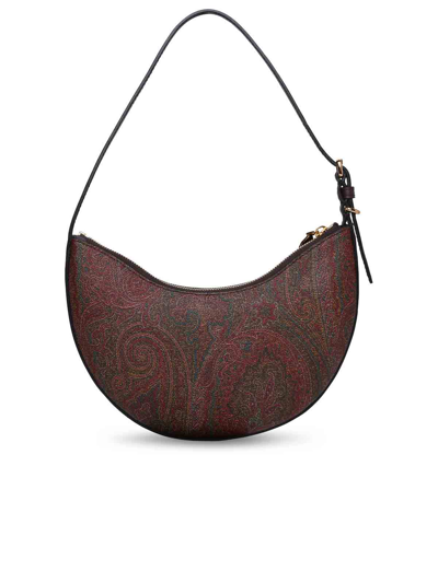 Etro Hobo Essential Small Shoulder Bag In Brown