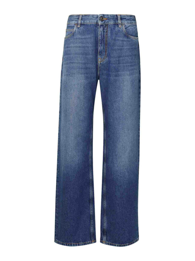 Shop Etro Denim Jeans In Blue
