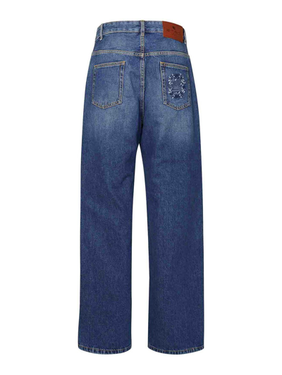 Shop Etro Denim Jeans In Blue