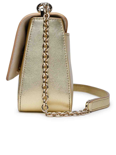 Shop Furla 1927 Wave Mini Shoulder Bag In Gold