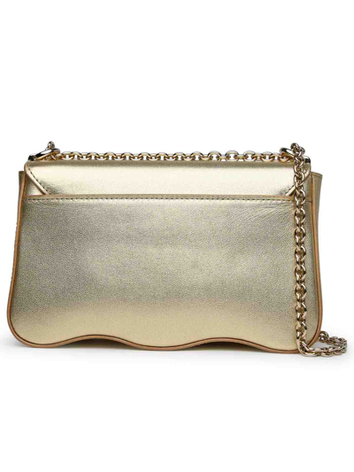 Shop Furla 1927 Wave Mini Shoulder Bag In Gold