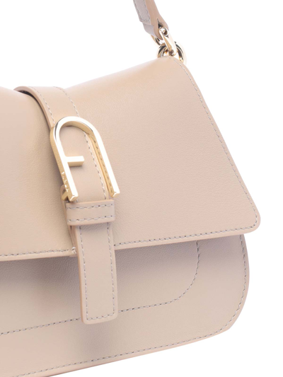 Furla Tote Bags With Top Handle And Adjustable Strap In Beige