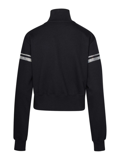 Shop Gcds Cotton Sweatshirt In Black