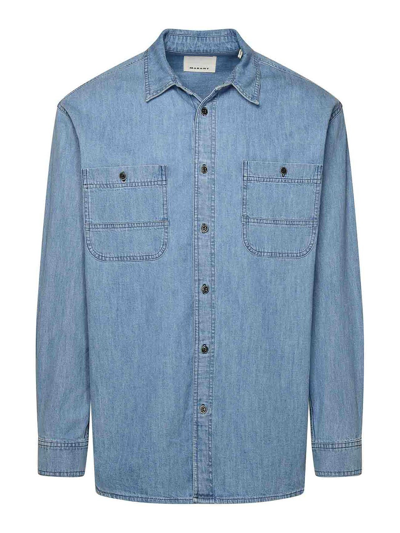 Shop Isabel Marant Cotton Shirt In Azul