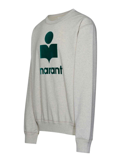 Shop Isabel Marant Mikoy Logo Sweatshirt In Beige