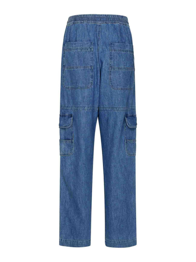 Shop Isabel Marant Vanni Trousers In Azul