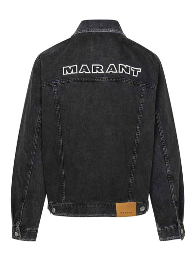 Shop Isabel Marant Jango Denim Jacket In Negro