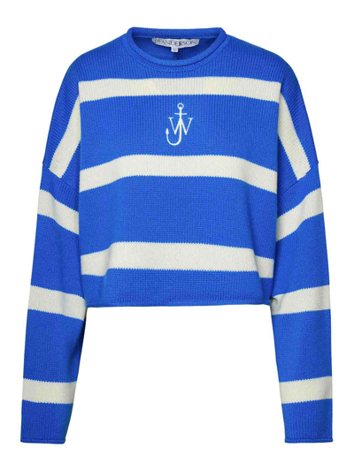 Shop Jw Anderson Suéter Con Escote Barco - Azul In Blue