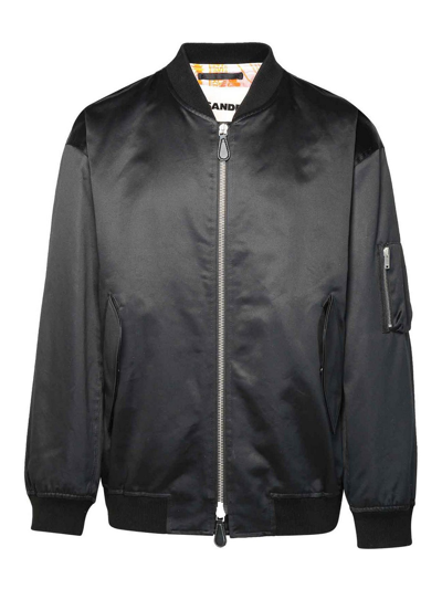 Shop Jil Sander Bomber Over Jacket In Black