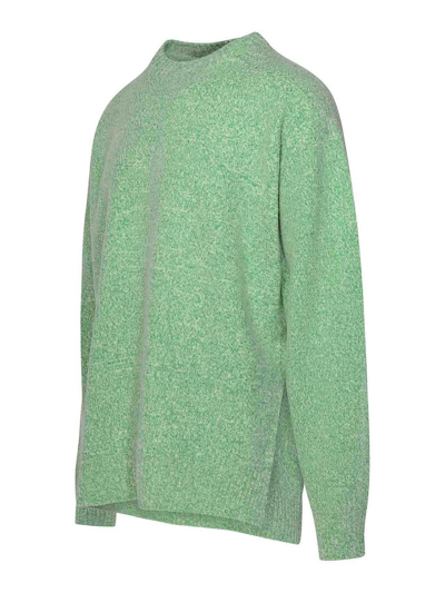 Shop Jil Sander Wool Sweater In Green