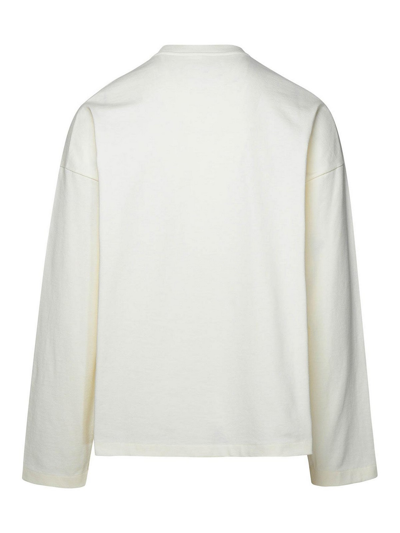 Shop Jil Sander Logo T-shirt In Cream