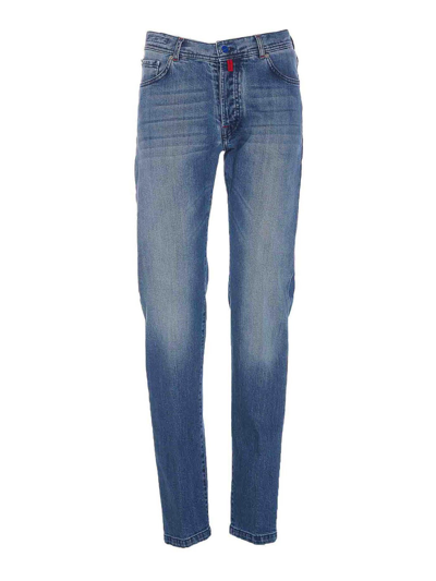 Shop Kiton Jeans Boot-cut - Azul In Blue