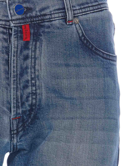 Shop Kiton Jeans Boot-cut - Azul In Blue